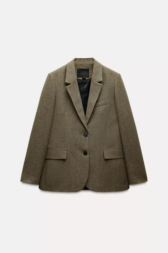 CHECK BLAZER ZW COLLECTION | Zara US