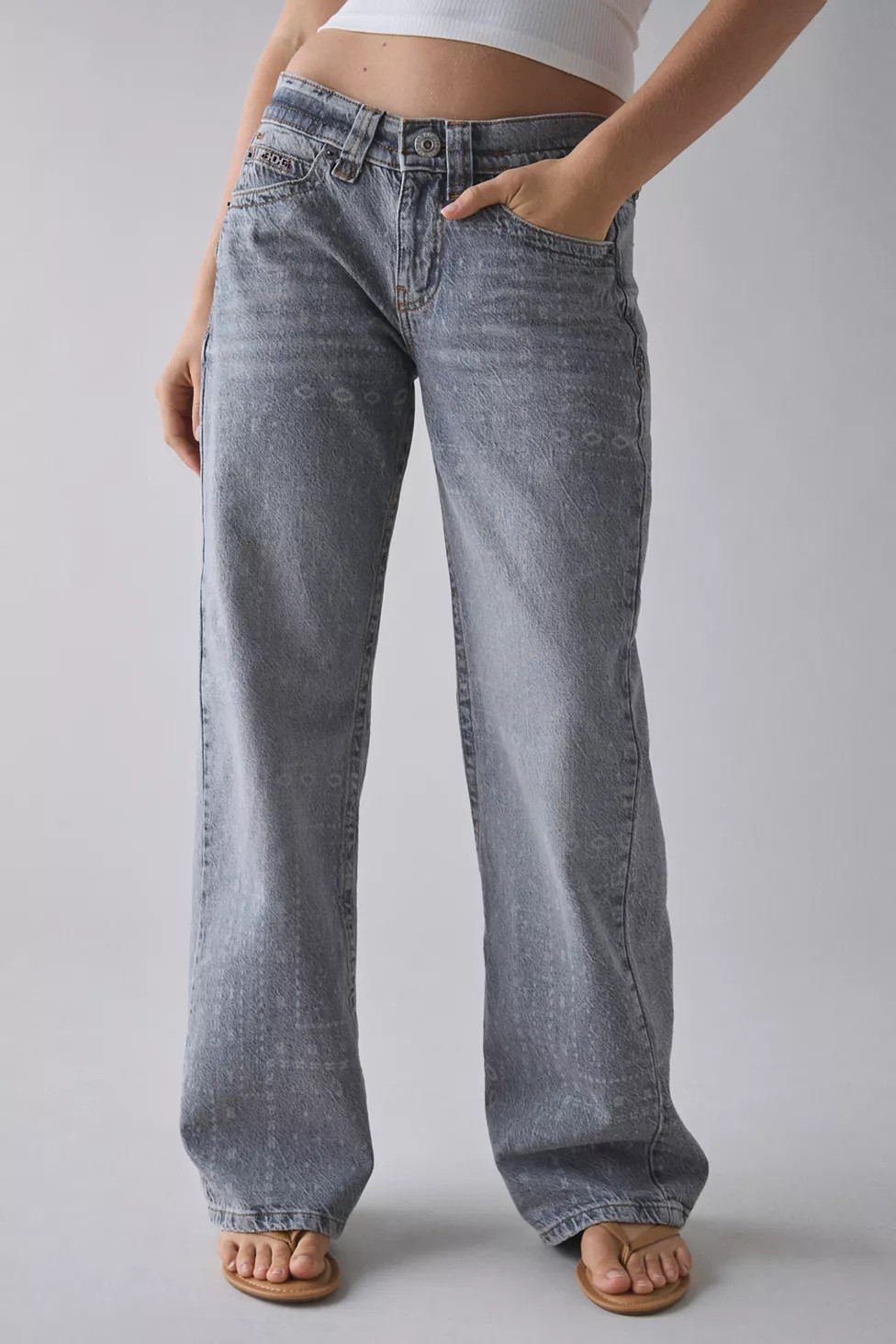 BDG Kayla Printed Low-Rise Jean | Urban Outfitters (US and RoW)