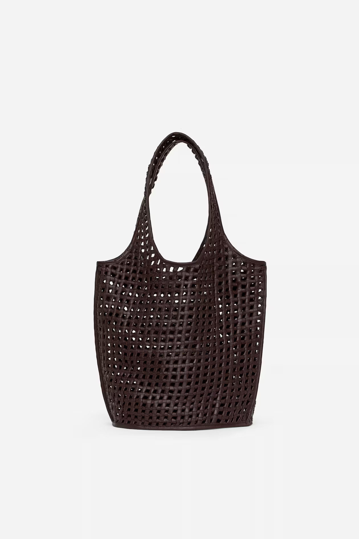 Bolso tote de piel de aspecto relajado | H&M (FR, IT, ES, PT, BE)