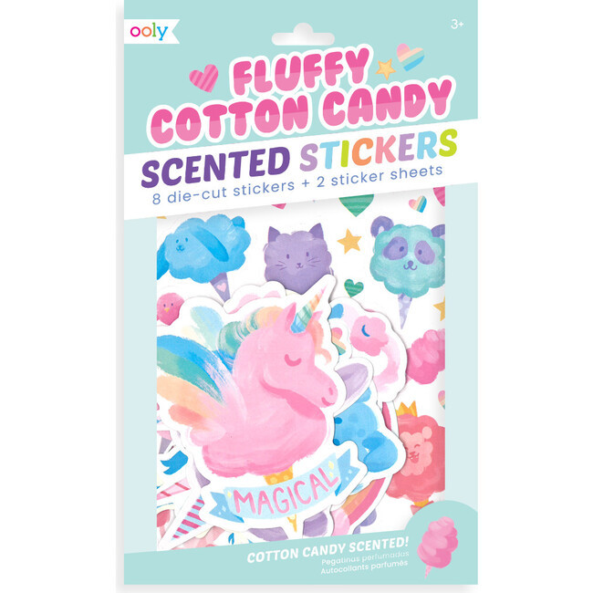 Scented Scratch Stickers, Fluffy Cotton Candy | Maisonette