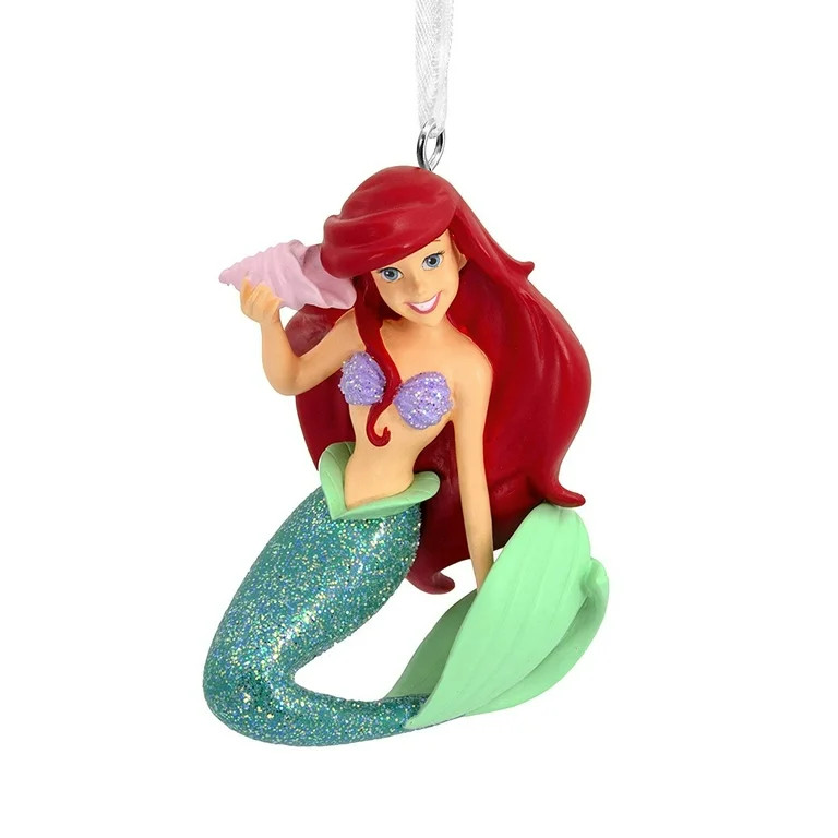 Hallmark Christmas Ornaments, Disney The Little Mermaid Ariel With Seashell Ornament | Walmart (US)