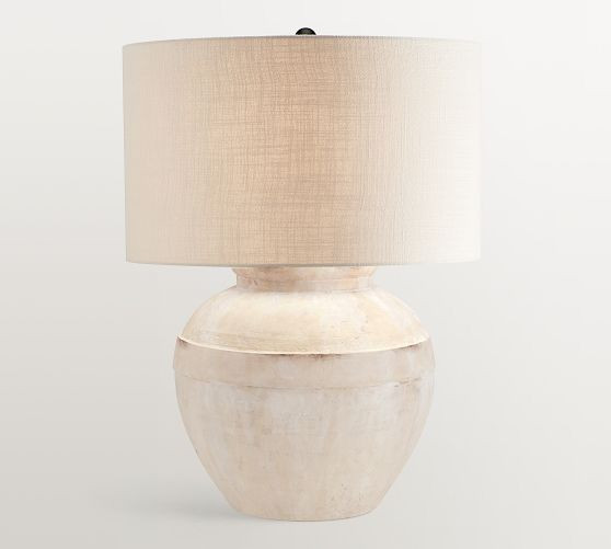 Faris Ceramic Table Lamp (16"-21") | Pottery Barn (US)