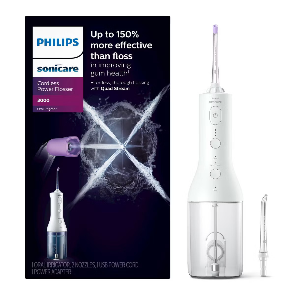 Philips Sonicare 3000 Cordless Power Flosser | Target