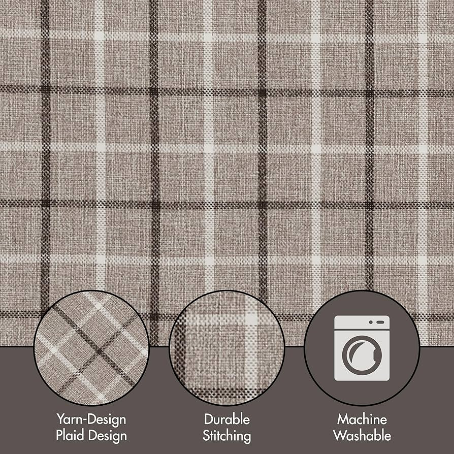 Madison Park Anaheim Cabin Plaid Curtain Window, Thermal Insulated Fleece Lining, Living Room Dec... | Amazon (US)