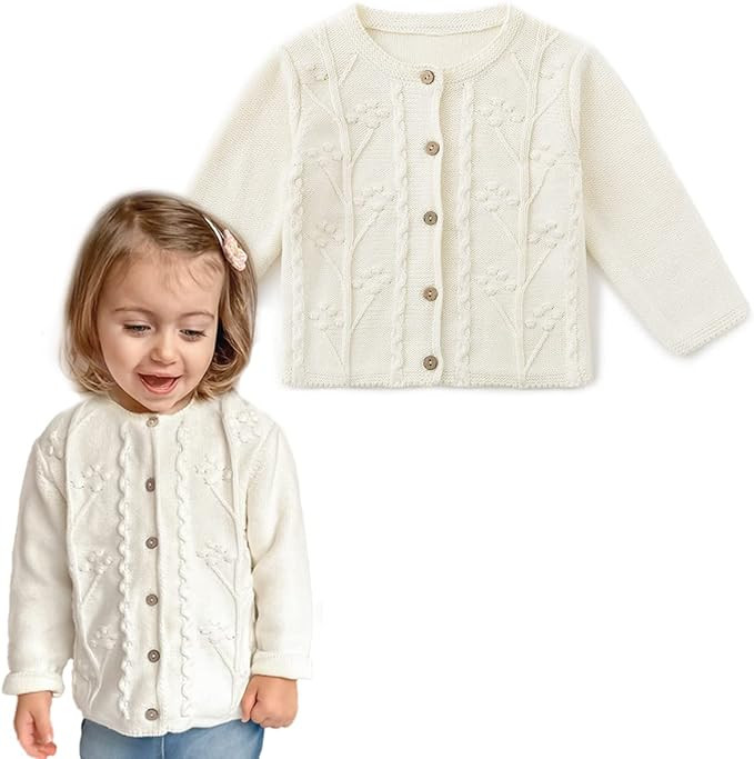 Simplee kids Baby Girls' Fall Winter Cardigan Sweaters Coats Outfits for Toddlers | Amazon (US)