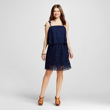 Women's Lace Pinafore Dress with Tie - Xhilaration™ (Juniors') | Target