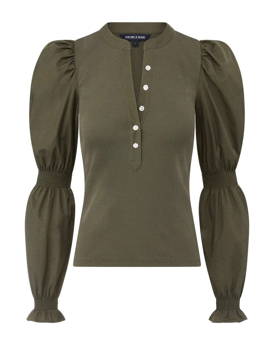 Effy Puff-Sleeve Top | Veronica Beard