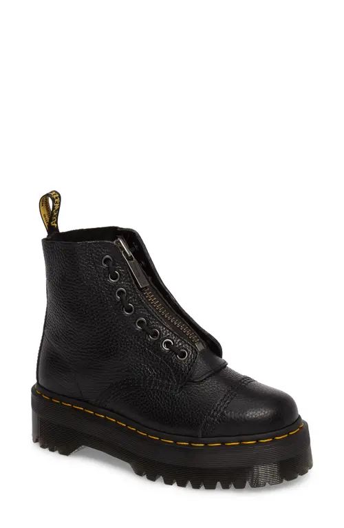 Dr. Martens Sinclair Bootie in Black Leather at Nordstrom, Size 8Us | Nordstrom