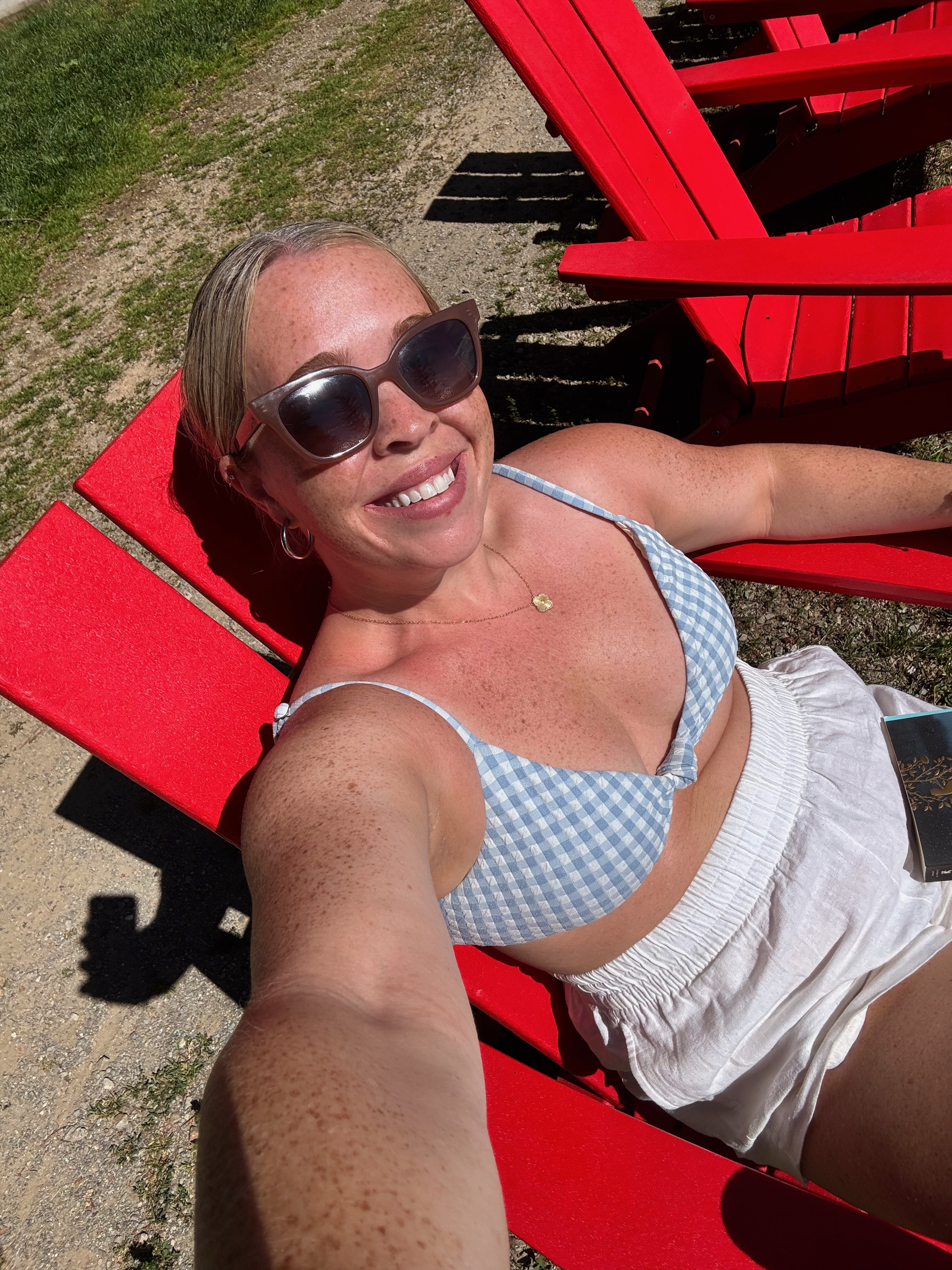 Late Summer OOTD | Beach Day Outfit | Lake Day Outfit | Boat Day Outfit 👙💦 

 #LTKMidsize #LTKFindsUnder100 #LTKSwim