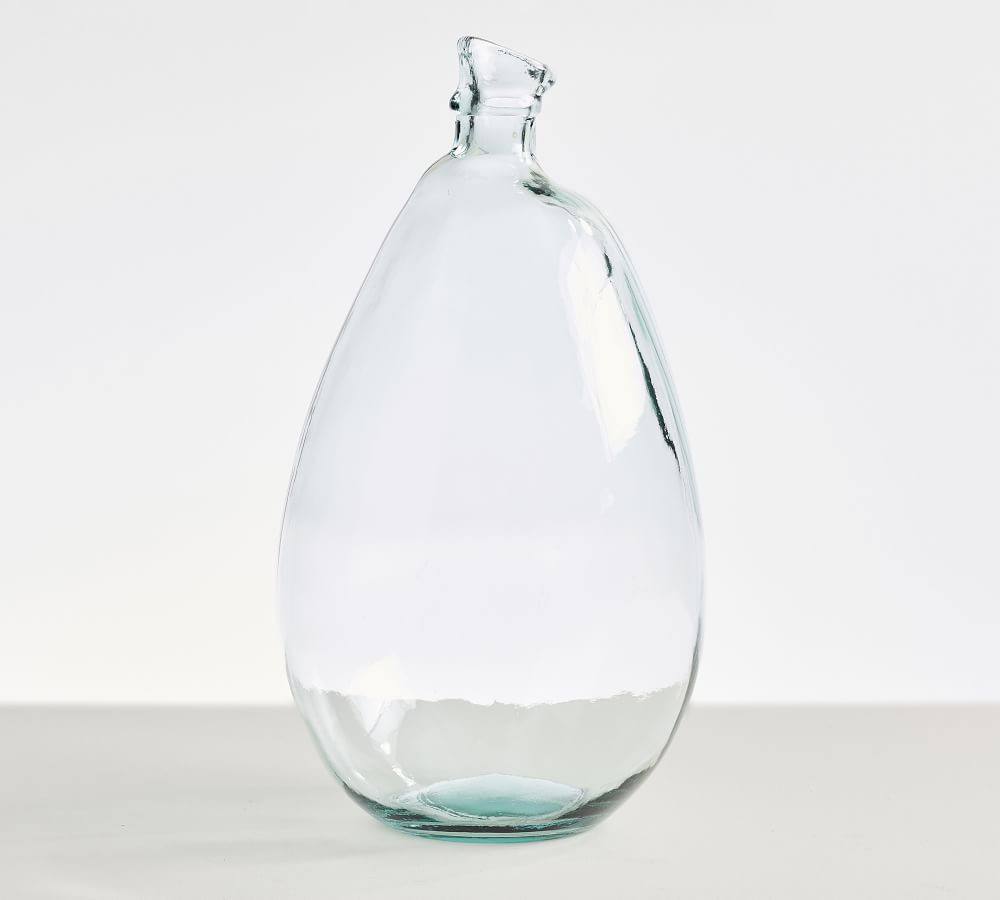 Aurora Recycled Glass Vase, Tall, Clear | Pottery Barn (US)