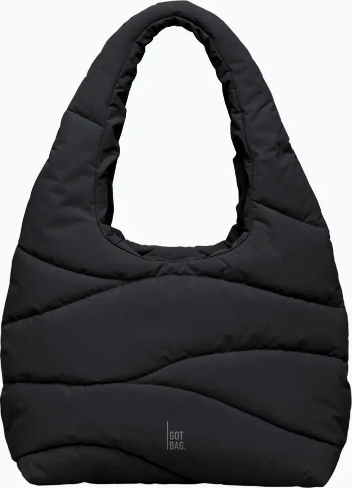 Wavy Puffer Recycled Nylon Shoulder Bag | Nordstrom