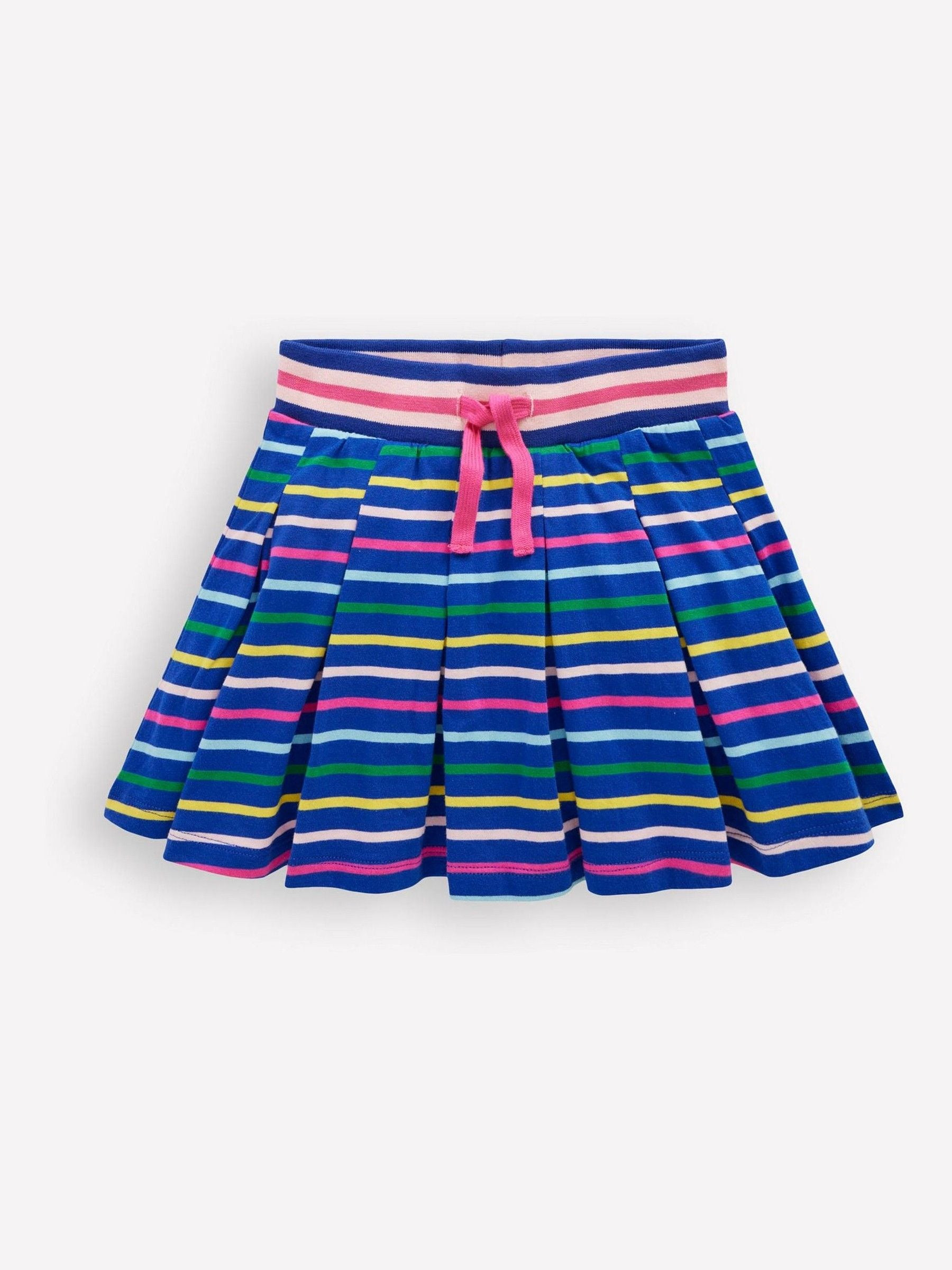 Boden Boden Blue Pleated Jersey Skort | Next US