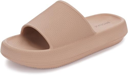 BRONAX Pillow Slippers for Women and Men | House Slides Shower Sandals | Cushioned Thick Sole | Amazon (US)