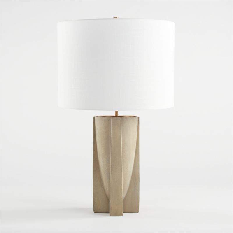 Lars Concrete Table Lamp | Crate and Barrel | Crate & Barrel