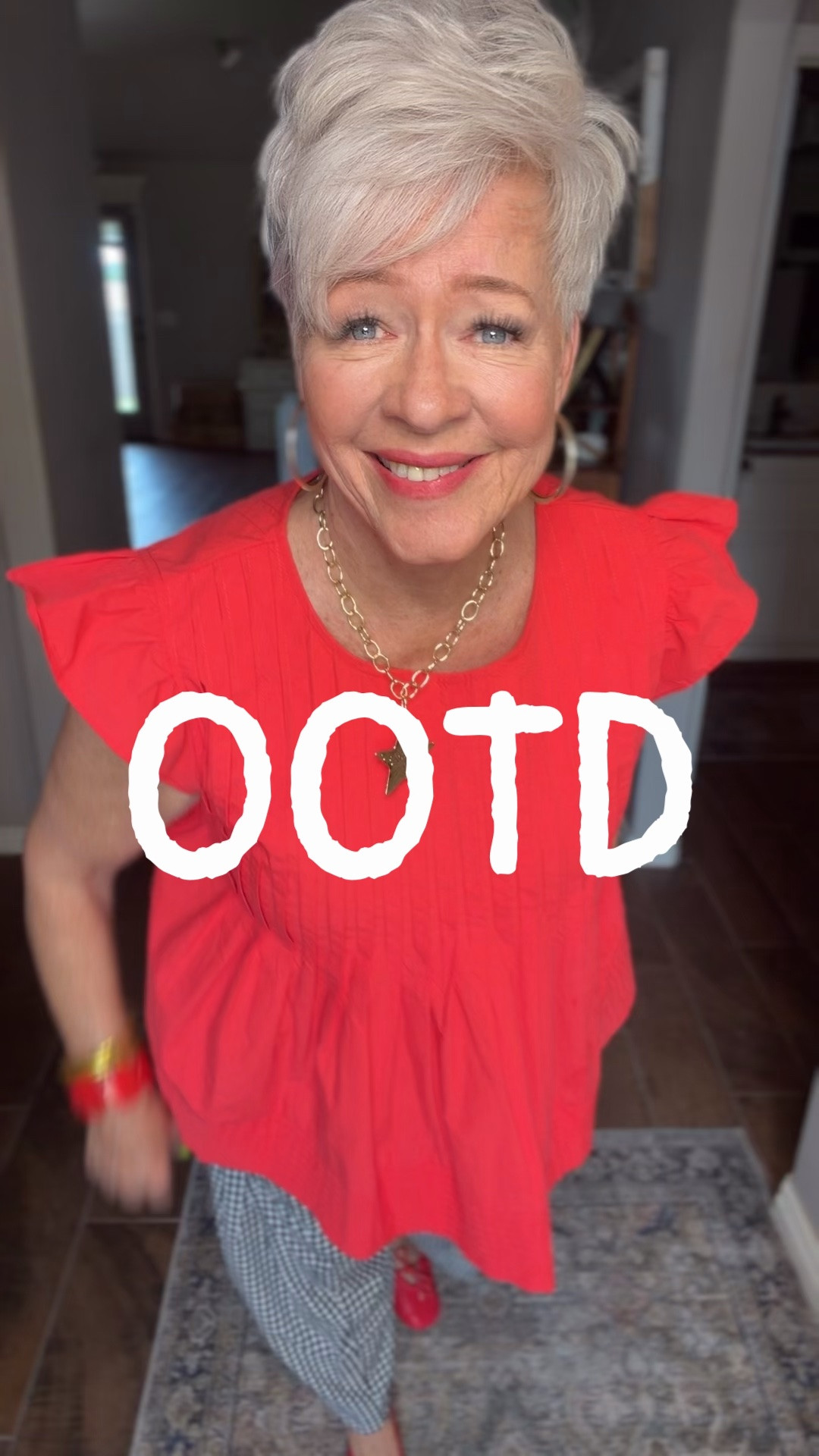 This red with the black gingham is on point❤️💚💛

#LTKOver40 #LTKMidsize #LTKootd