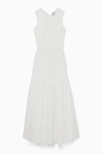 OPEN-BACK TIERED MIDI DRESS - WHITE - COS | COS (EU)