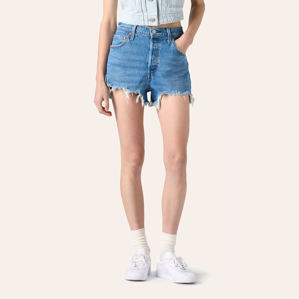 Levi's 501 Women's Medium Wash Original Jazz Distressed Shorts | Cavender's