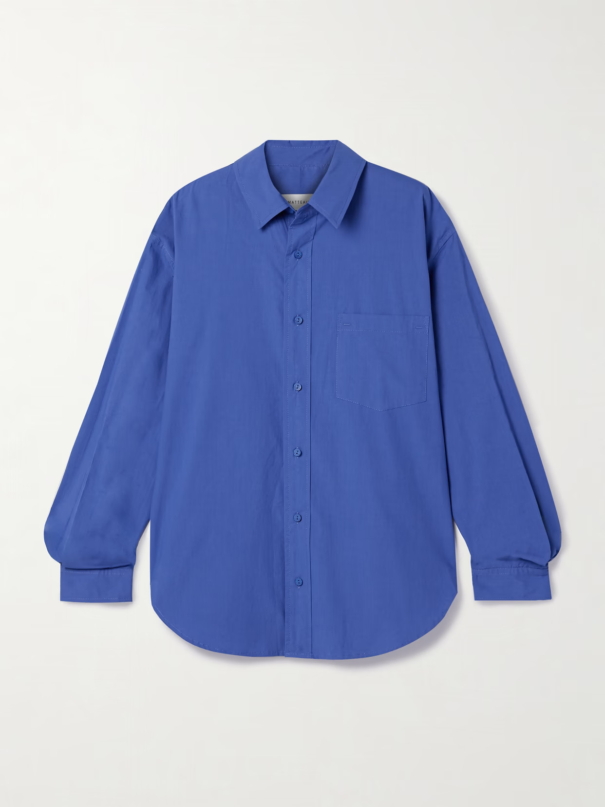 Matteau - Organic Cotton-poplin Shirt - Blue | NET-A-PORTER (US)