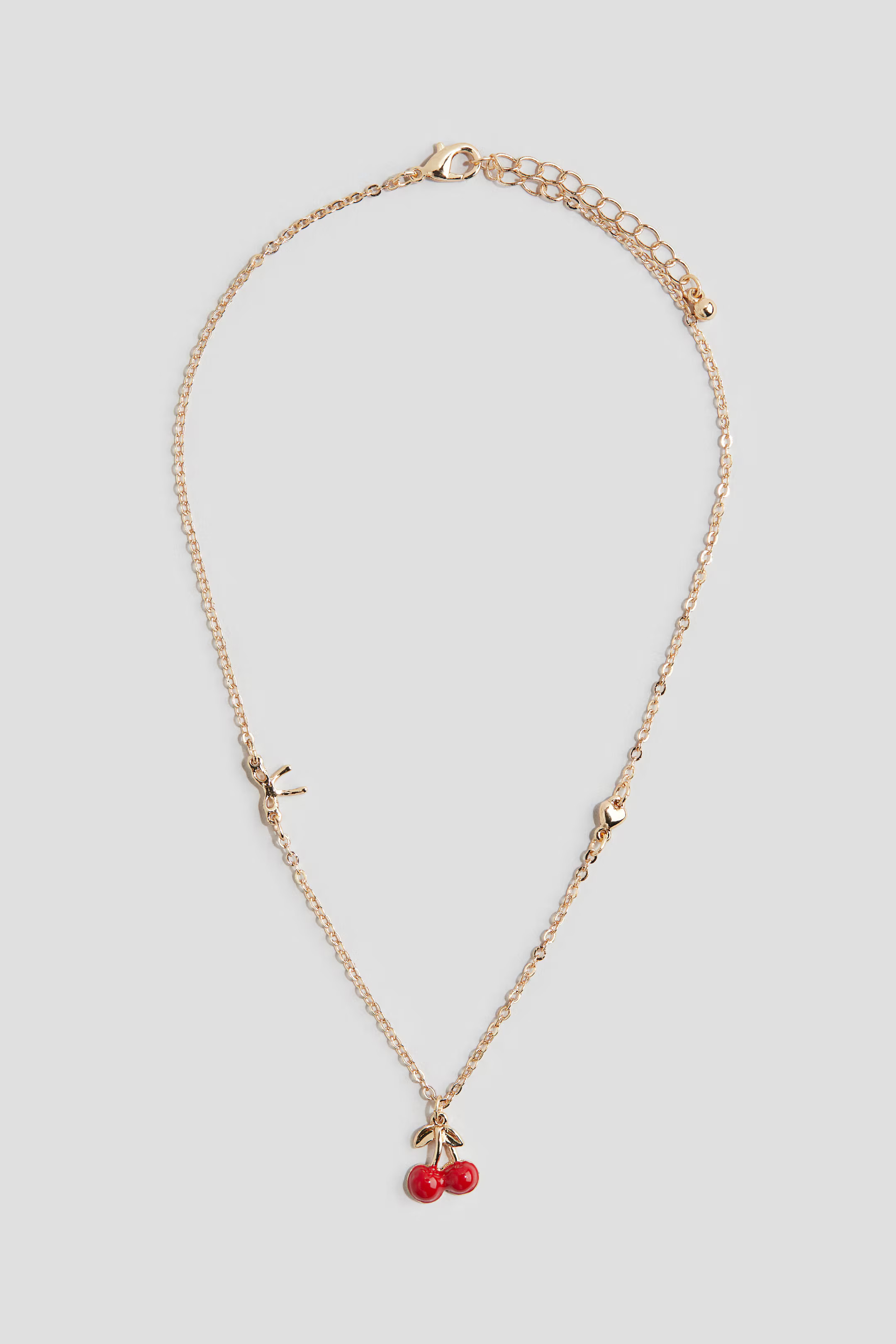 Pendant Necklace - Gold-colored/cherries - Kids | H&M US | H&M (US + CA)
