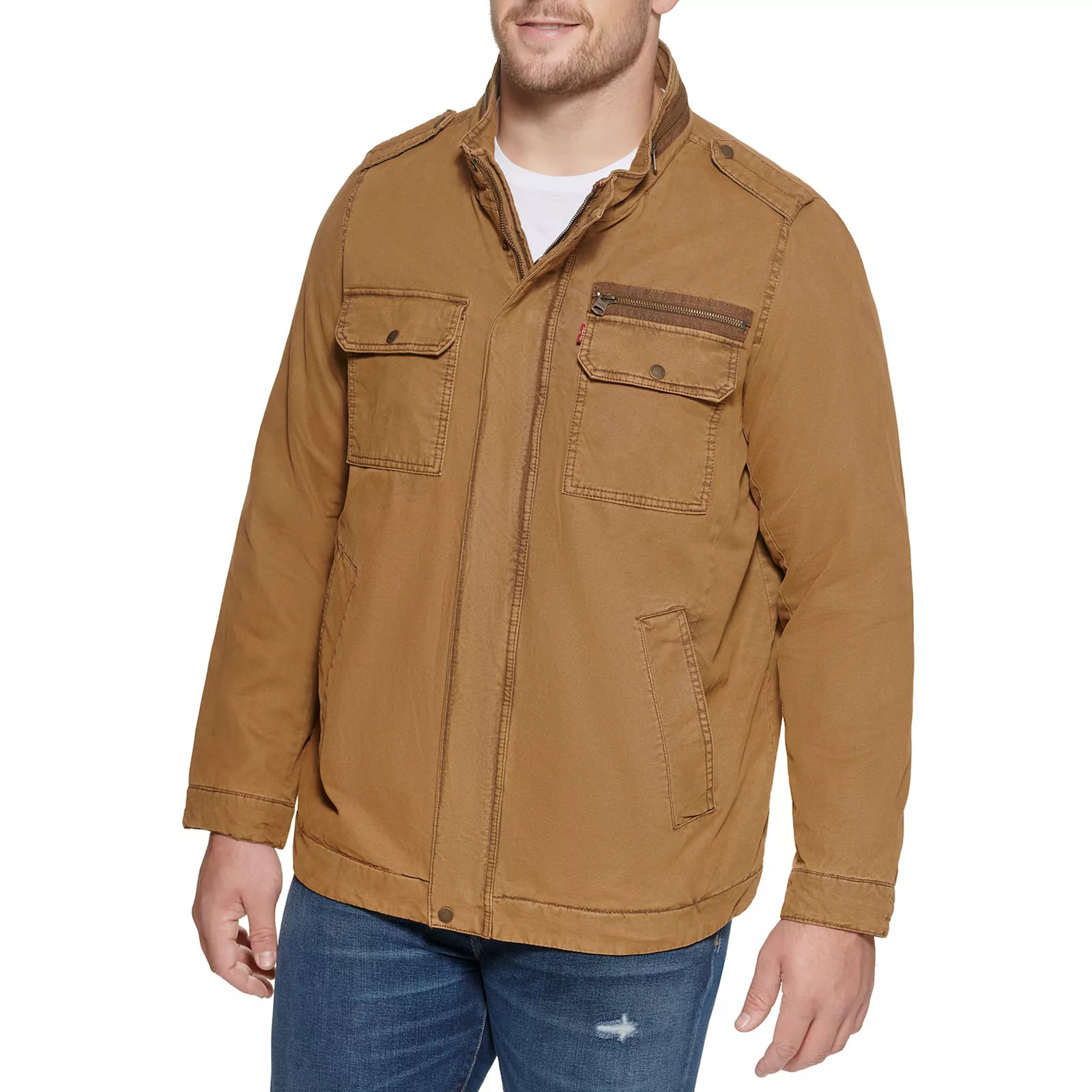 Big & Tall Levi's® Cotton Jacket, Men's, Size: XL Tall, Brown | Kohl's