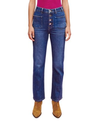 Passiony High Rise Straight Jeans in Blue | Bloomingdale's (US)