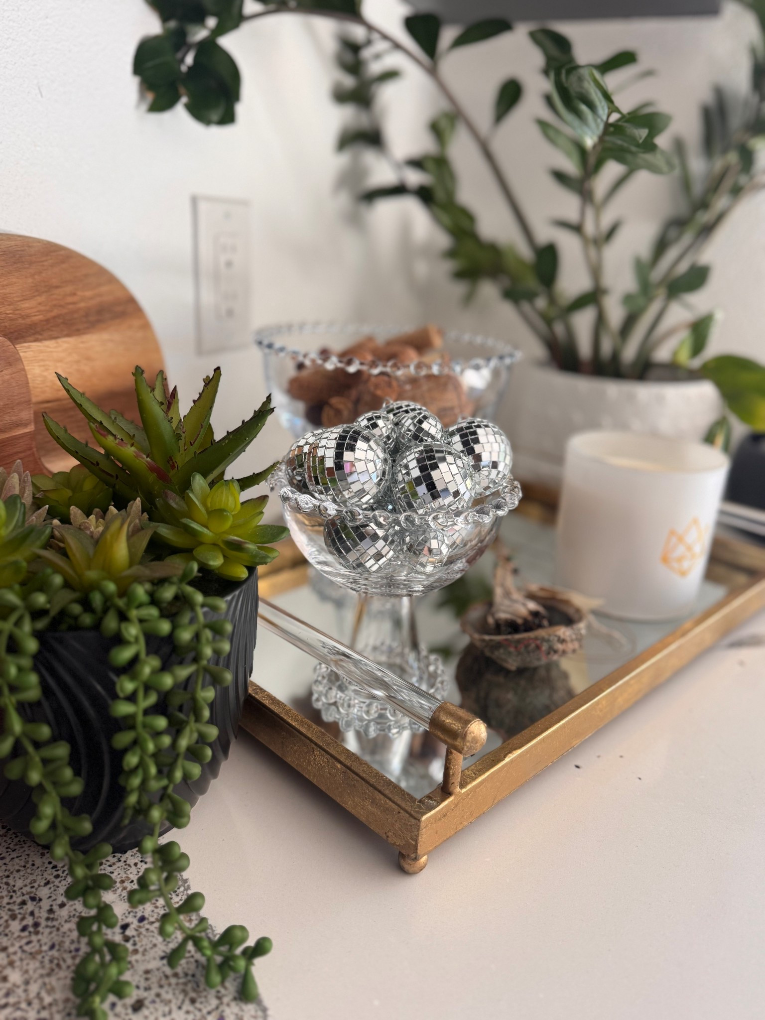 Who would have thought adding some disco balls to my kitchen would make me so happy! They so do!!  

Home decor 
Kitchen decor 
New year decor 

#LTKdayinmylife #LTKmorningroutine #LTKHome