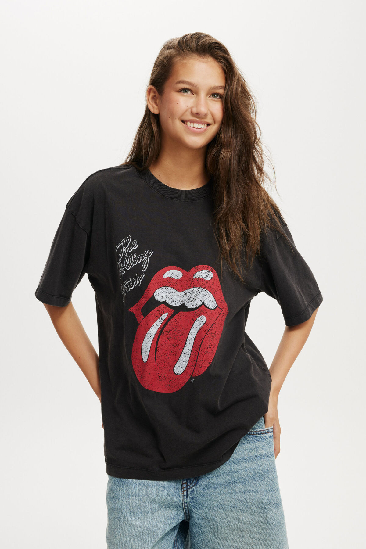 Rolling Stones Music Boxy Graphic Tee | Cotton On (ANZ)