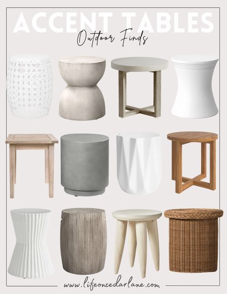 Here’s a roundup of some of our favorite accent tables! Perfect way to elevate your outdoor space!

#porch #patio #gardenstool #accenttable #outdoortable 


#LTKhome #LTKSeasonal #LTKsalealert