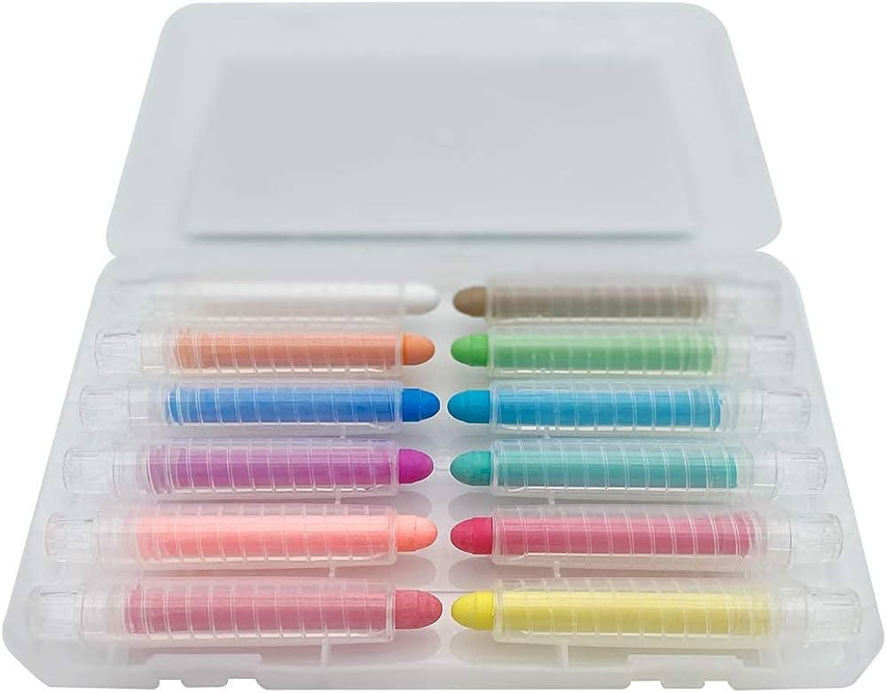 Dustless Chalk With Holder for Kids Washable Chalk Art Tool for Blackboard Kids Children Drawing ... | Amazon (US)