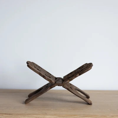 Antique Inspired Reclaimed Wood Book Stand | luxe bCO