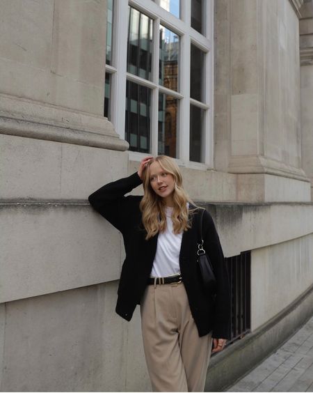 I love combining darker and lighters tones during A/W. This black cardigan paired with a white tee and beige trousers is just *chefs kiss* 😚👌🏻

#LTKunder100 #LTKSeasonal #LTKstyletip