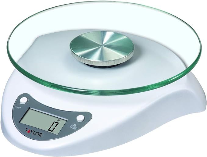 Taylor Precision Products 3831BL 3831WH Digital Glass-Top Kitchen Scale, One Size, white | Amazon (US)