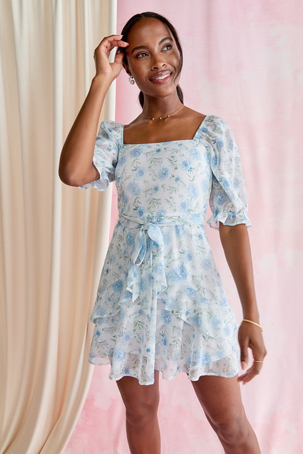 Barbie Floral Jacquard Dress | Francesca's