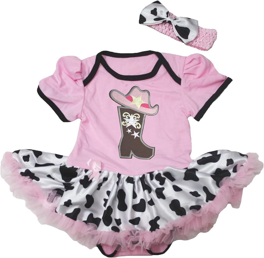 Petitebella Cowgirl Boot and Hat Baby Dress Nb-18m | Amazon (US)