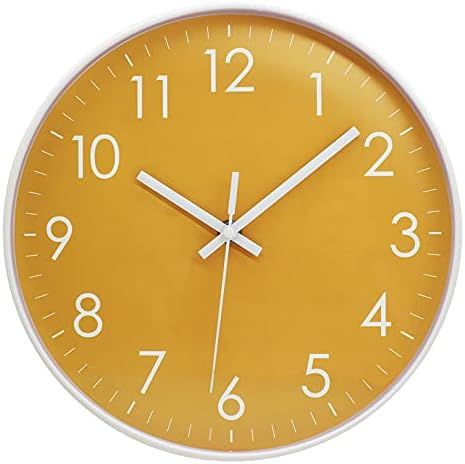Small Wall Clock Battery Operated 10 inch Silent Non Ticking, Clock for Wall, Kitchen, Bedroom, B... | Amazon (US)