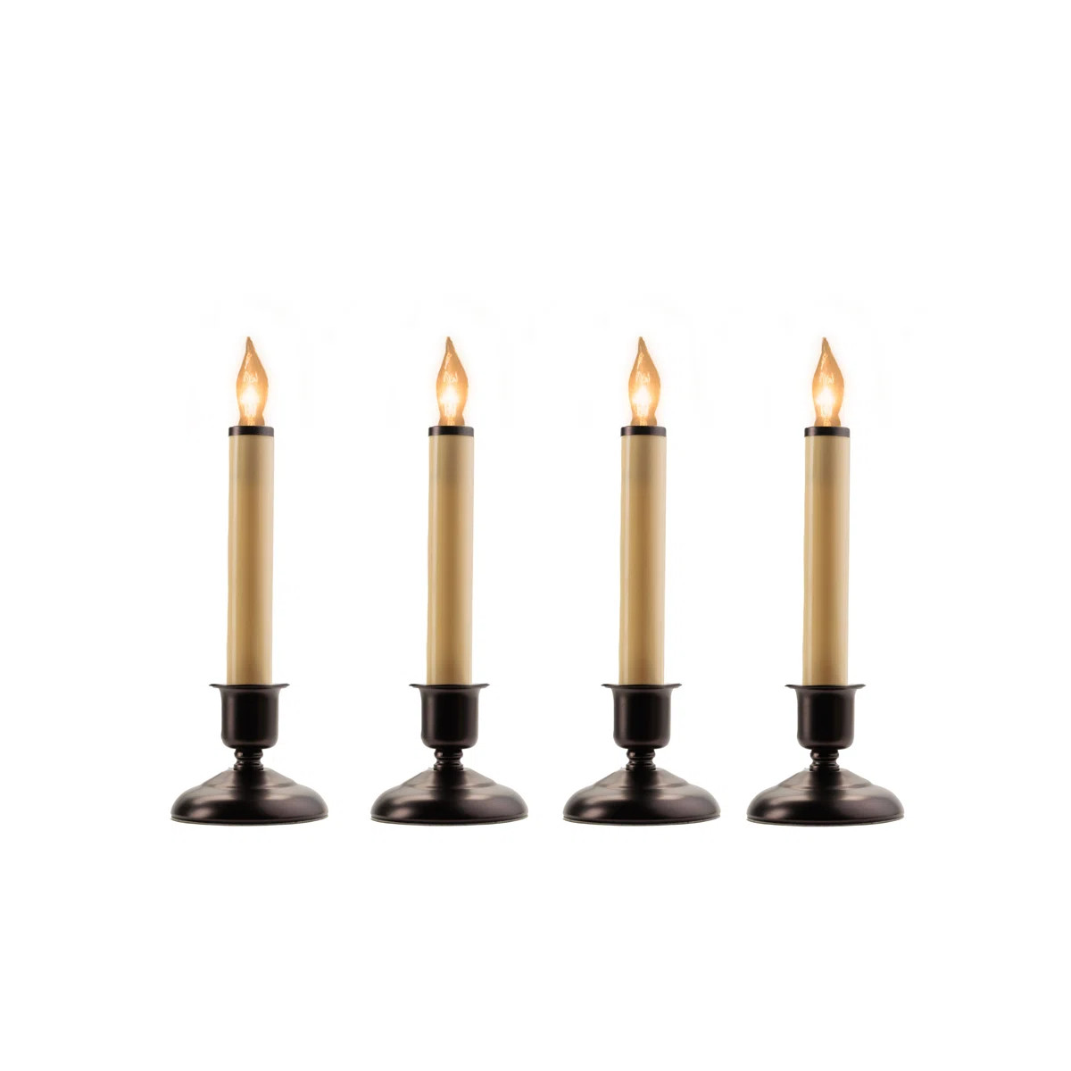 Cape Cod Electric Window Unscented Taper Candle (Set of 4) | Wayfair North America