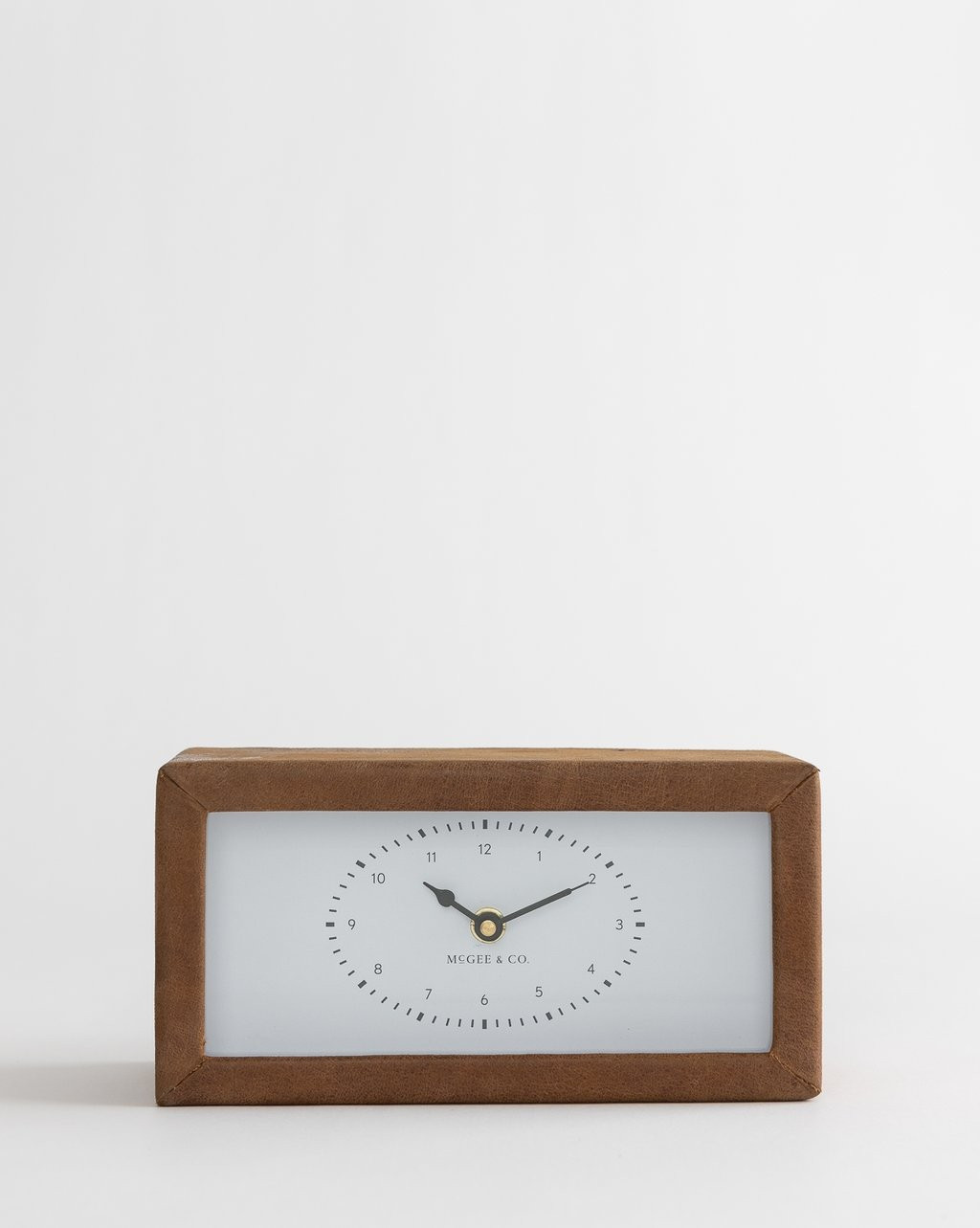 Leather Wrapped Clock | McGee & Co.