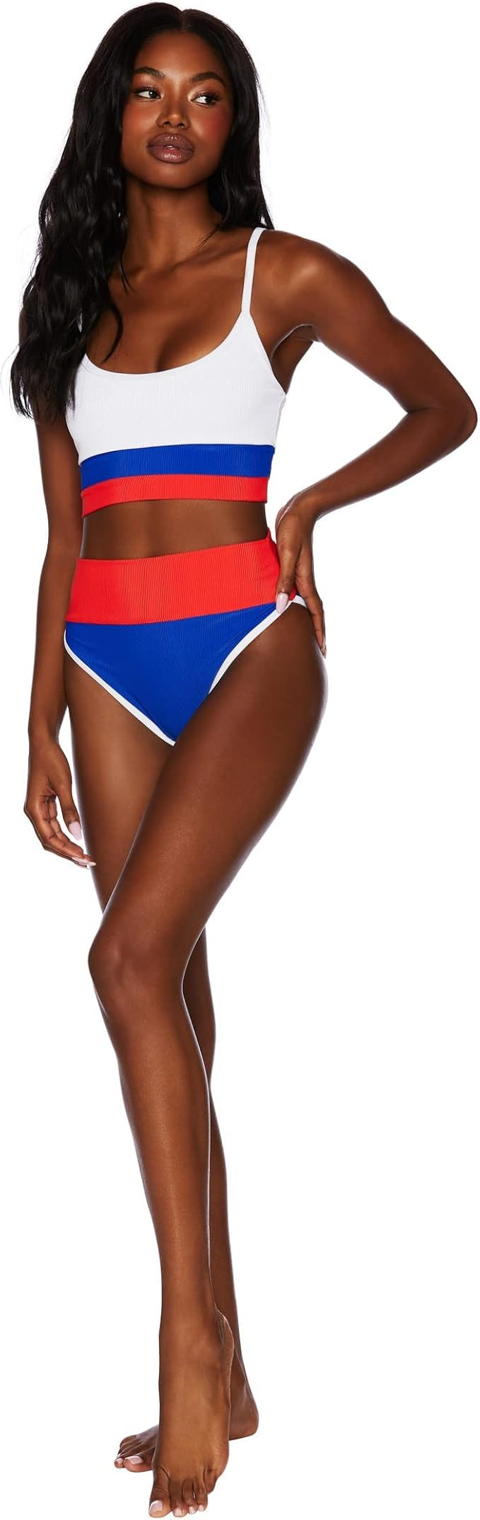 Beach Riot Eva Top American Color-Block MD | Amazon (US)