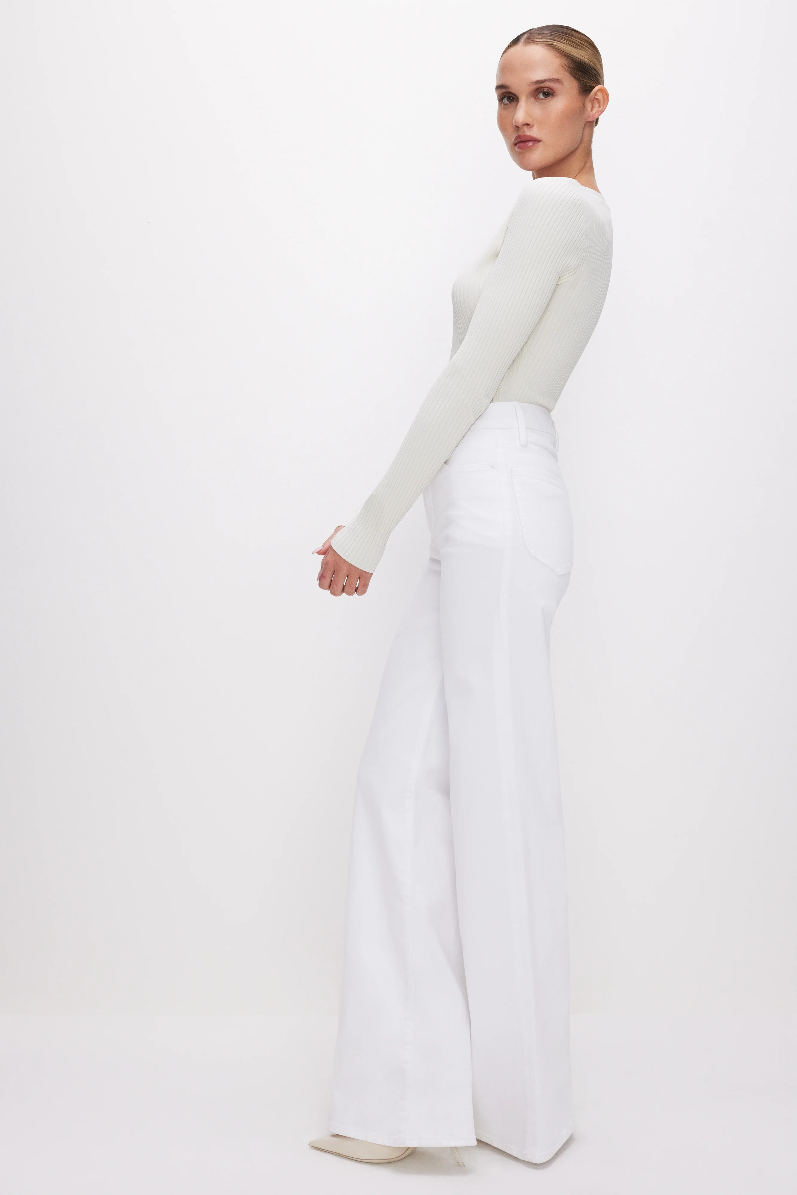 GOOD WAIST PALAZZO JEANS | Good American