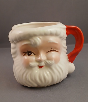 Vintage 1950s-60s-70s? Winking Santa Mug Christmas Collectible / Japan Embossed | eBay US