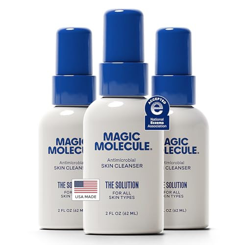 Magic Molecule Skin Cleanser for All Types, Hypochlorous Acid Spray Helps Heal Acne Prone, Eczema, Itchy Rashes and 50 Other Skin Ailments, 2 oz Spray (Pack of 3) | Amazon (US)