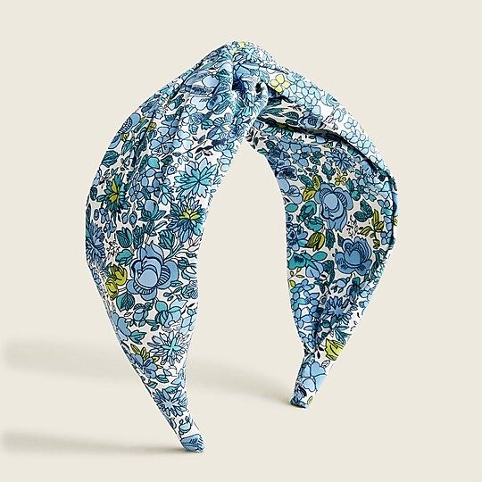 Printed cotton twist headband | J.Crew US