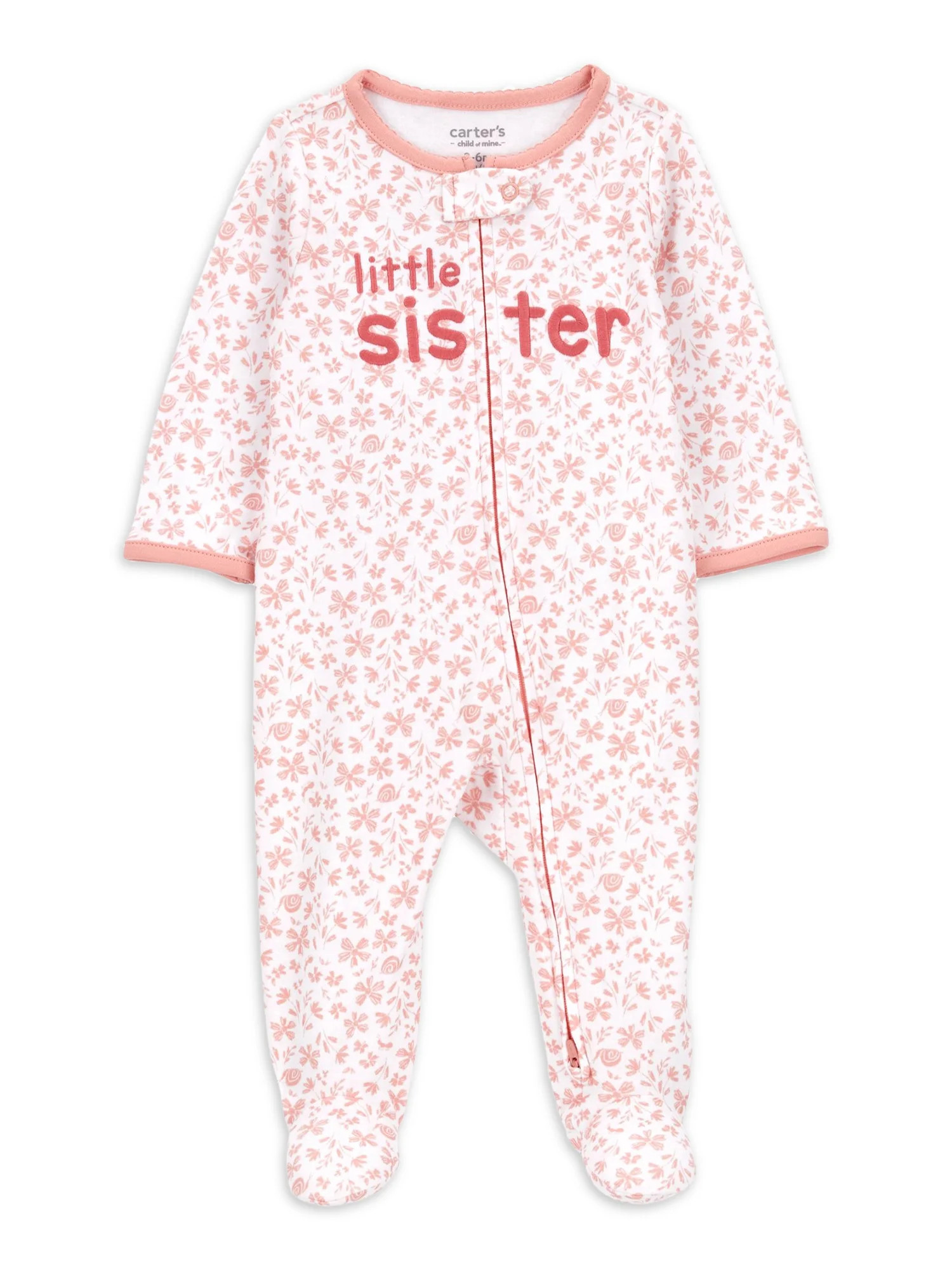 Carter's Child of Mine Baby Girl Sleep N Play, One-Piece, Sizes Preemie-6/9 Months | Walmart (US)