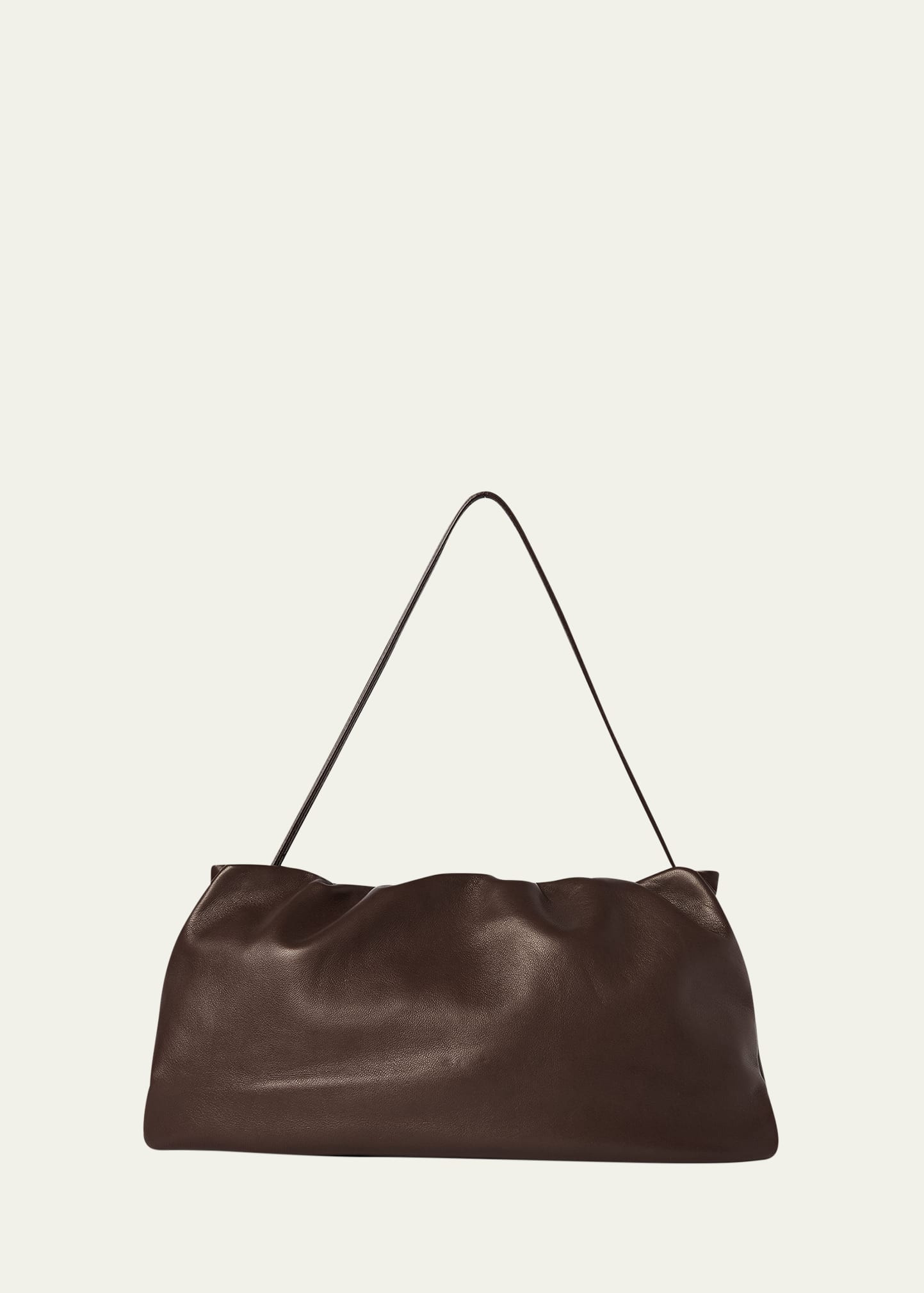 THE ROW XL Bourse Shoulder Bag in Silk Leather | Bergdorf Goodman