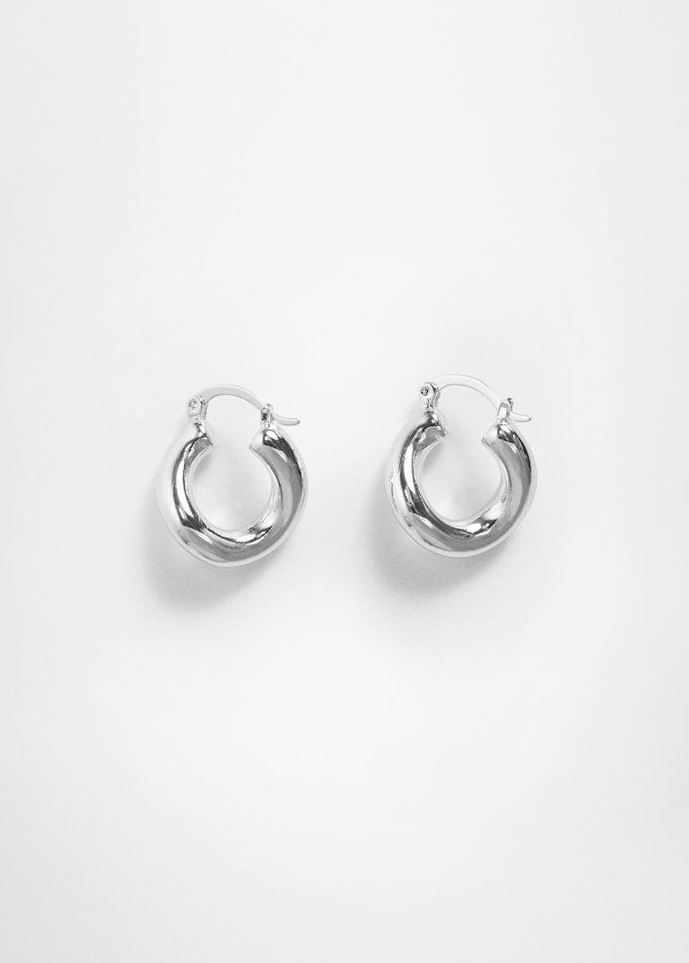 Twisted hoop earrings | MANGO (US)