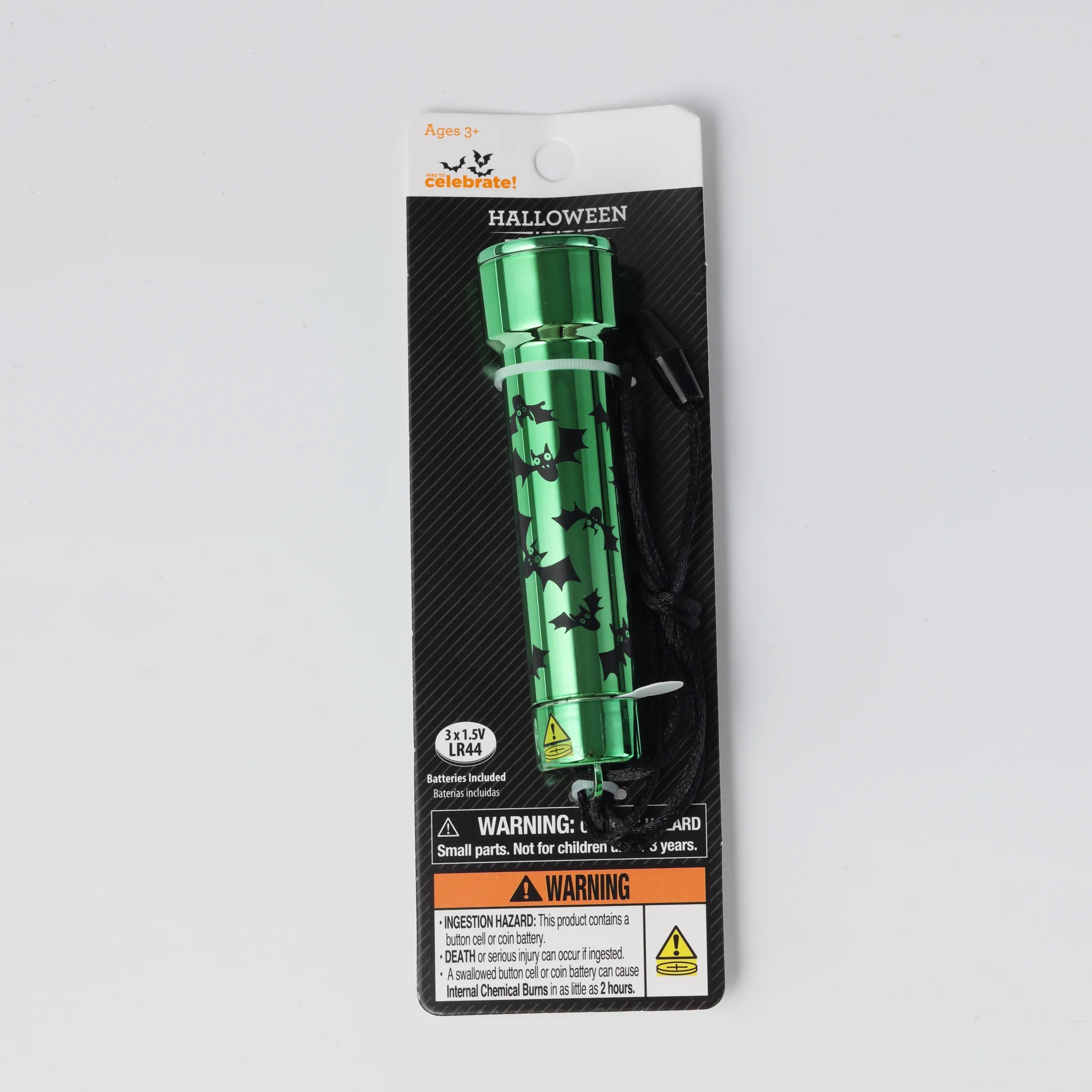 Green Halloween Trick-or-Treat Flashlight – Battery-Powered Glow Toy, Way To Celebrate - Walmar... | Walmart (US)