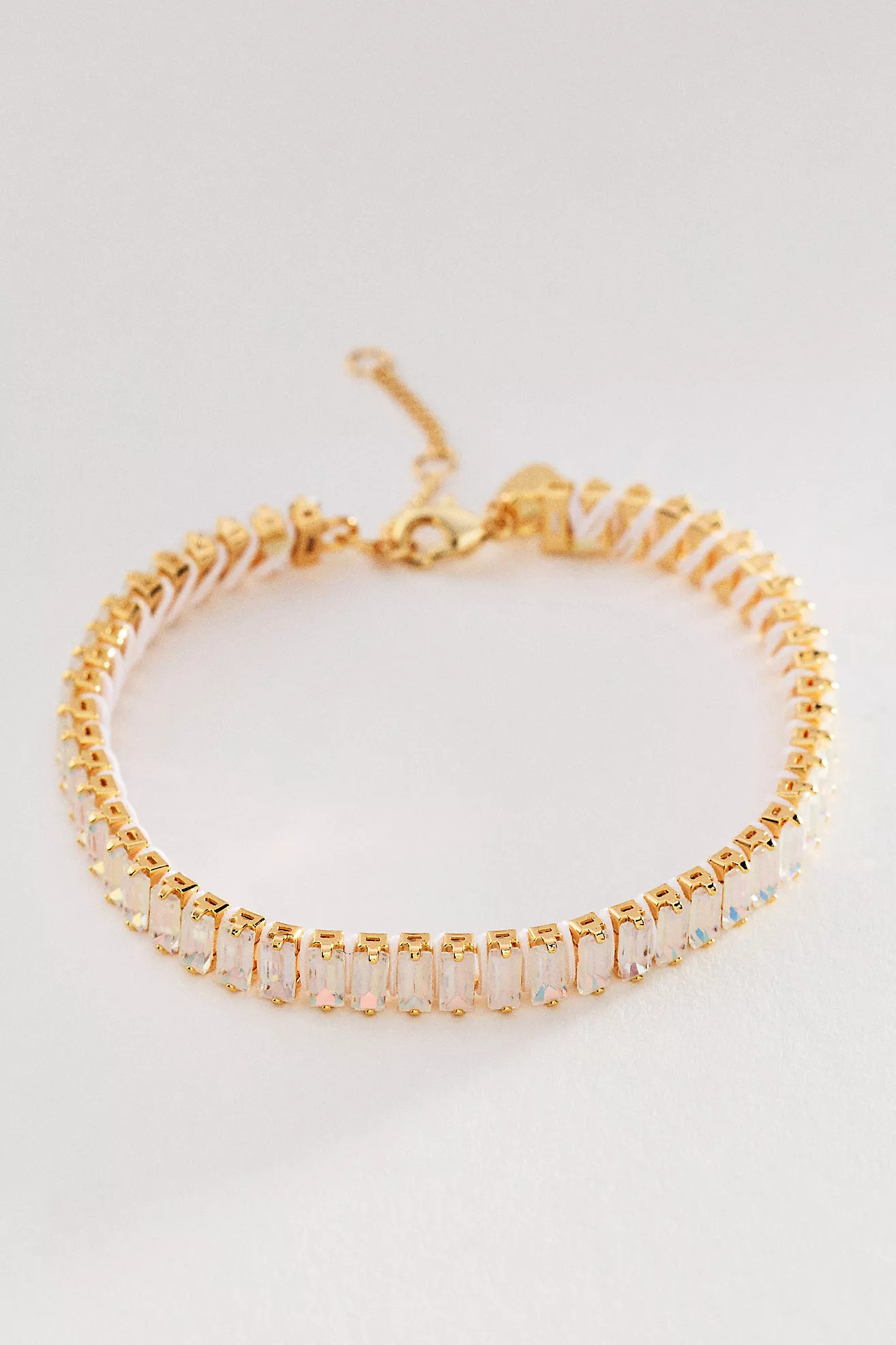 By Anthropologie Baguette Crystal Tennis Bracelet | Anthropologie (US)