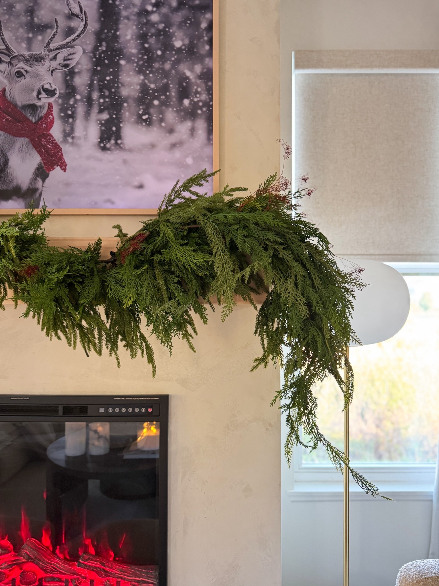 I started to decorate my mantel for the holidays, I am still working on it but wanted to share the greenery K used before i fully reveal it because these garlands always sell out

for this look i used four garlands

1 real touch norfolk
2 real touch lebanon cedar
1 faux cedarr

#LTKHoliday #LTKSeasonal #LTKHome