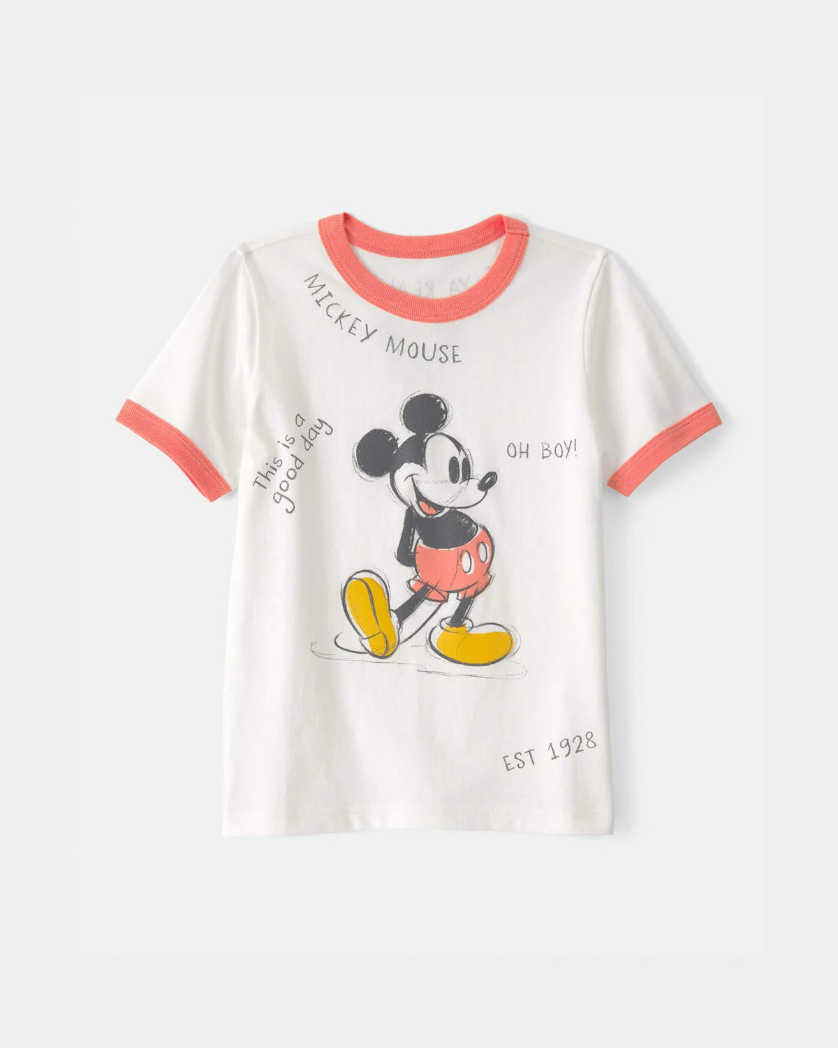 Toddler Disney© Mickey Mouse Graphic Tee - White | Carter's Inc