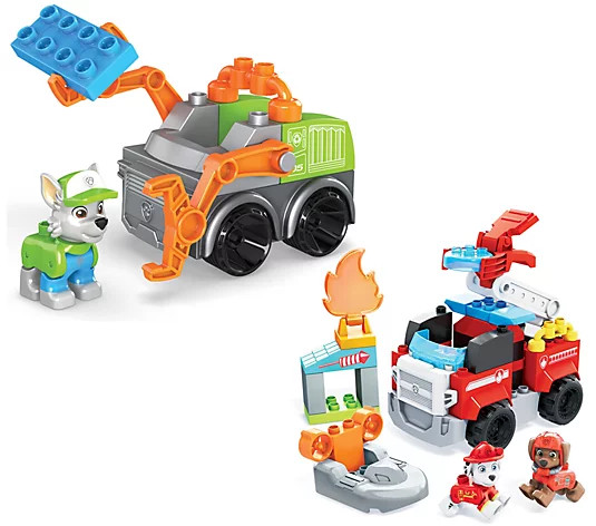 PAW Patrol The Movie S/2 Mega Bloks Vehicle Building Sets | QVC